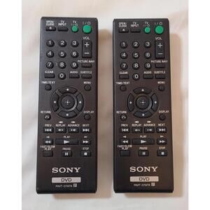 2pk Genuine Sony RMT-D197A Remote Control  Sony DVD Player DVP-SR210 DVP-SR510 /